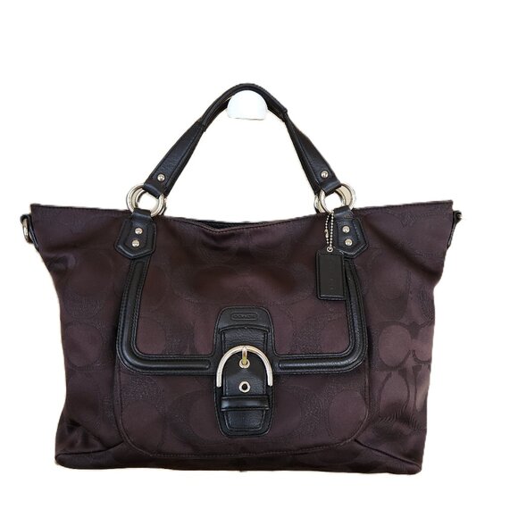 Euc Coach Campbell Metallic Signature Shoulder Bag Handbag - Picture 1 of 12